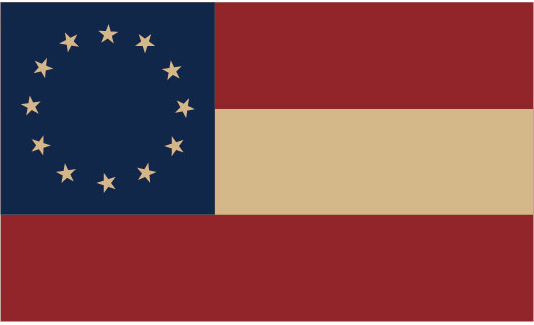 6th Georgia Troops Stars & Bars 12 Stars 3'X5' Flag ROUGH TEX® 100D Regiment