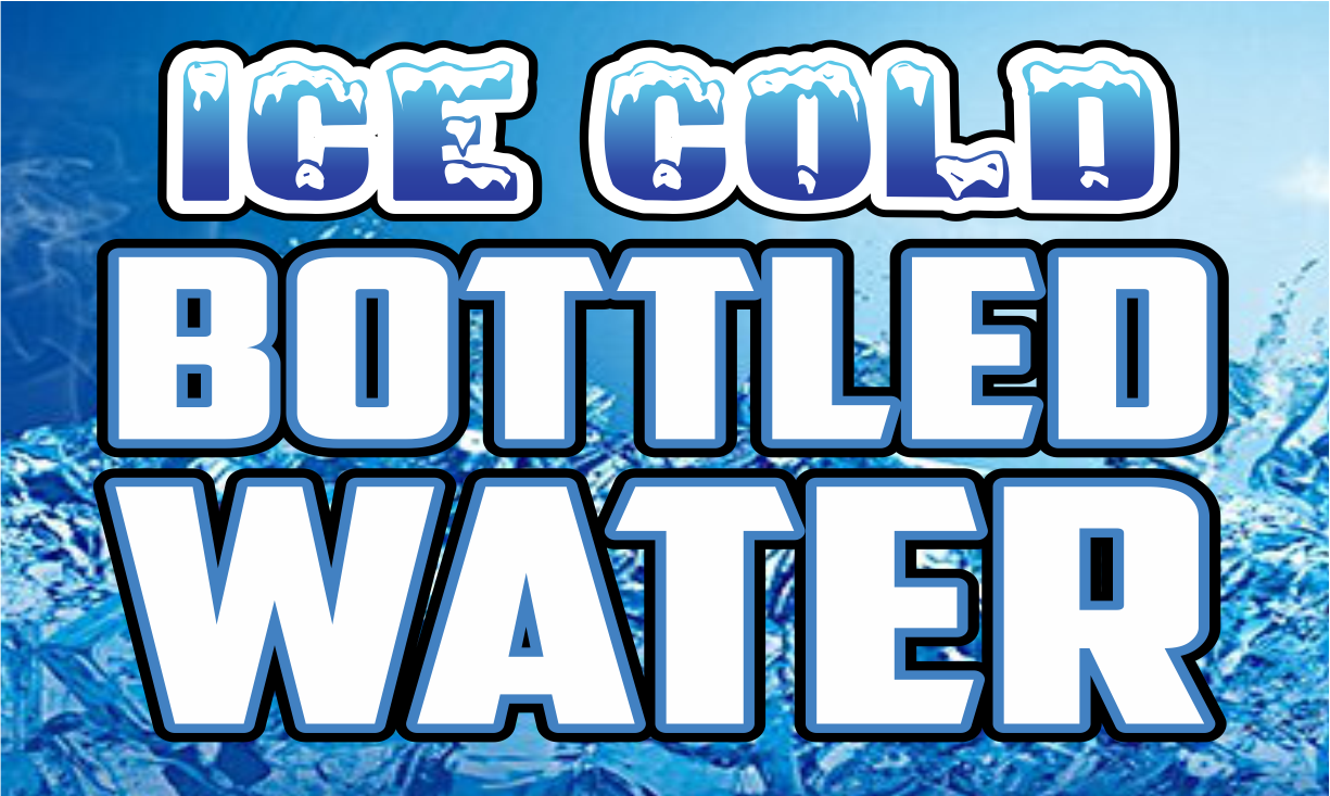 Ice Cold Bottled Water 3'x5' Flag ROUGH TEX® 100D