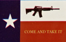 Texas Come and Take It 3'X5' Embroidered Flag ROUGH TEX® 600D