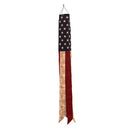 USA American Tea Stained 60" Embroidered Windsock ROUGH TEX® 420D