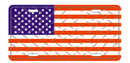 USA American Aluminum Diamond Embossed License Plate 100% Auto Tag