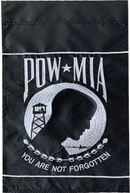 POW MIA  12"x18" Garden Flag ROUGH TEX® 210D with Sleeve WHITE BORDER