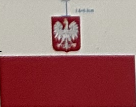 Old Poland 4"x6" Desk Stick Flag Sewn Rough Tex®