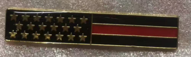 USA Red Line Bar Lapel Pin