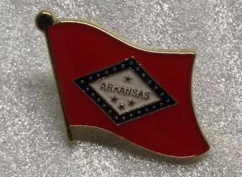 Arkansas Wavy Lapel Pin