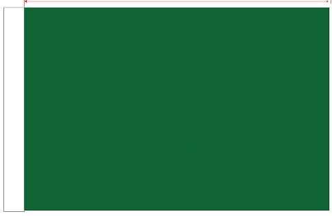 Dark Forest Green 12"x18" Stick Flag ROUGH TEX® 100D 30" Wooden Stick