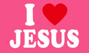 I Heart Jesus Pink 3'X5' Flag ROUGH TEX® 68D