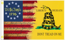 Liberty Or Death 1776 Betsy Ross Gadsden 3'X5' Flag ROUGH TEX® 100D