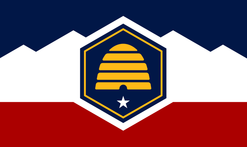 Utah 2022 4'x6' Embroidered Flag ROUGH TEX® 600D