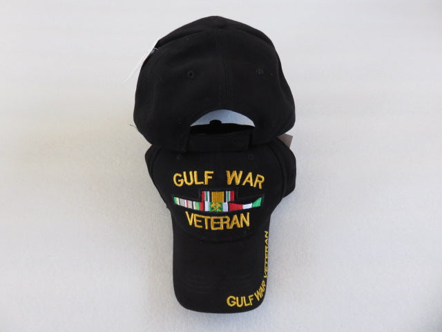 Gulf War Veteran Black Embroidered Cap