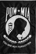 POW MIA  12"x18" Garden Flag ROUGH TEX® 210D with Sleeve