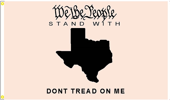 We The People Stand With Texas 3'X5' Flag ROUGH TEX® 100D