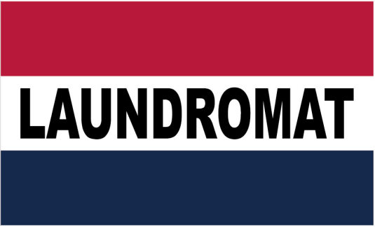 Laundromat 3'x5' Flag ROUGH TEX® 100D