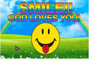 Smile God Loves You 3'X5' Flag ROUGH TEX® 100D