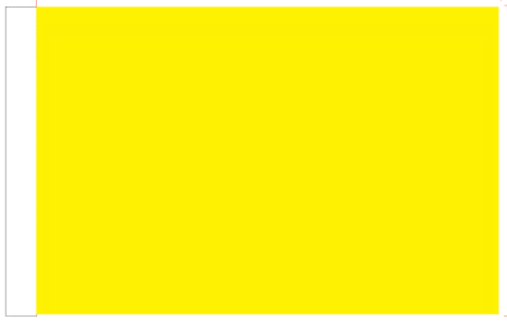 Yellow 12"x18" Stick Flag ROUGH TEX® 100D 30" Wooden Stick