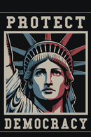 Protect Democracy 12"x18" 100D ROUGH TEX® Flag with Grommets