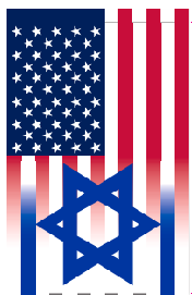 USA Israel Fade 12"x18" 100D ROUGH TEX® Double Sided Garden Flag