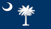 South Carolina 5'x8' Embroidered Flag ROUGH TEX® 600D
