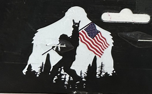 American Bigfoot Black 3'x5' Flag ROUGH TEX® 68D