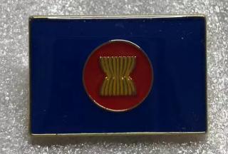 ASEAN Rectangle Lapel Pin Asia Association of Southeast Asian Nations