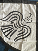 Viking Raven White Black 2'x3' Flag ROUGH TEX® Cotton Sewn Historic Design