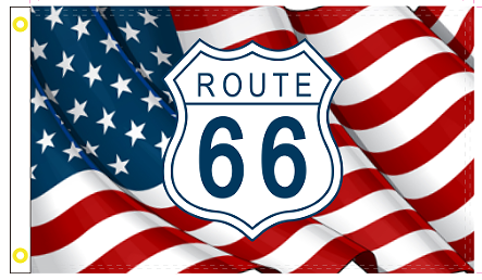 USA Route 66 3'x5' Flag ROUGH TEX® 100D