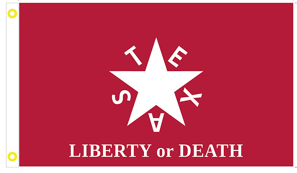 Texas Liberty or Death 1836 3'x5' Flag ROUGH TEX® 100D