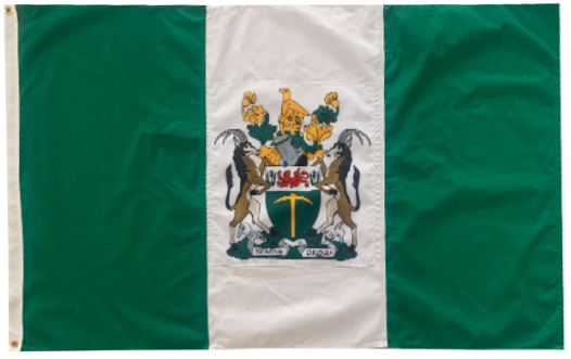 Rhodesia 3'x5' Embroidered Flag ROUGH TEX® Cotton