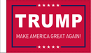 Trump Make America Great Again Red 12"x18" Double Sided Flag ROUGH TEX® 68D