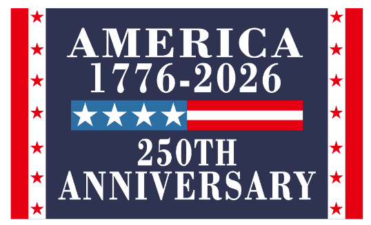 America 1776-2026 250th Anniversary 12"x18" Flag ROUGH TEX® 68D