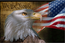 America Strong We The People Eagle 12"x18" Flag ROUGH TEX® 100D With Grommets