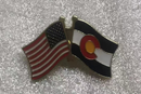 USA & Colorado Friendship Lapel Pin