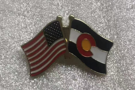 USA & Colorado Friendship Lapel Pin