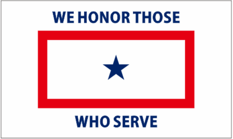 We Honor Those Who Serve 3'x5' Flag ROUGH TEX® 100D