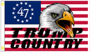 Trump Country USA Eagle 47 3'X5' Flag ROUGH TEX® 100D