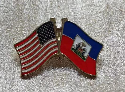 USA & Haiti Friendship Lapel Pin