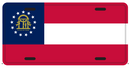 Georgia Embossed License Plate