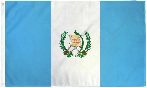 Guatemala 12"x18" Car Flag ROUGH TEX® Knit Double Sided