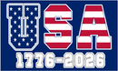USA 1776-2026 American 3'X5' Flag ROUGH TEX® 100D