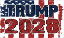 Trump 2028 USA 3'x5' Flag ROUGH TEX® 68D No Header Card