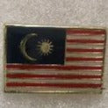 Malaysia Rectangle Lapel Pin