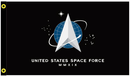 United States Space Force 3'X5' Flag ROUGH TEX® 100D with Gold Fringe & Sleeve
