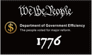 We The People Department of Government Efficiency 1776 DOGE 3'X5' Flag ROUGH TEX® 100D