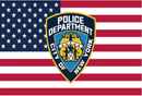 New York Police Department USA 3'x5' Flag ROUGH TEX® 100D