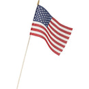 American Flags Veterans Day Sale 8x12 Inches 24" Inch Staffs (96 total) Rough Tex® 8" x 12" U.S.A. Stick Flags