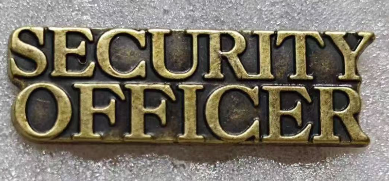 Security Officer Golden Lapel Pin