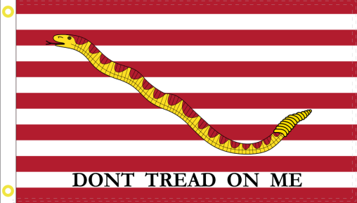 1st Navy Jack 3'x5' Embroidered Flag ROUGH TEX® Cotton