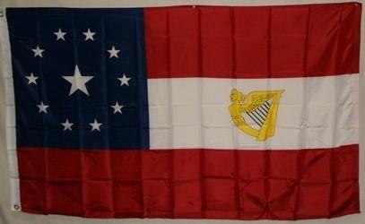 1st National 11 Stars Irish 3'x5' Embroidered Flag ROUGH TEX® Cotton