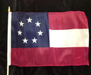 Stars & Bars 1st National Grave Marker Flags 12x18 Inches Case of 144