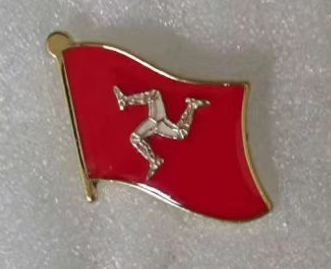 Isle Of Man Wavy Lapel Pin